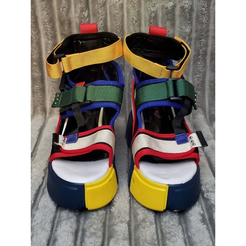ZDW Women's Platform Multi-Color Gladiator Strappy Sandals EUR 40 / US 9 M
